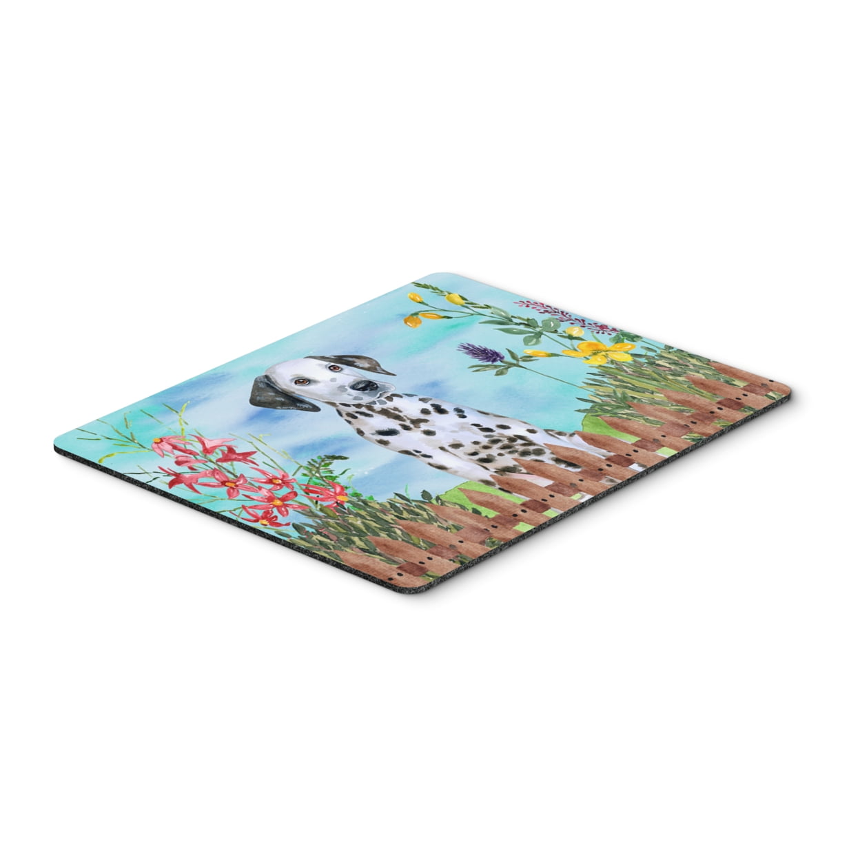 Dalmatian Puppy Spring Mouse Pad, Hot Pad or Trivet