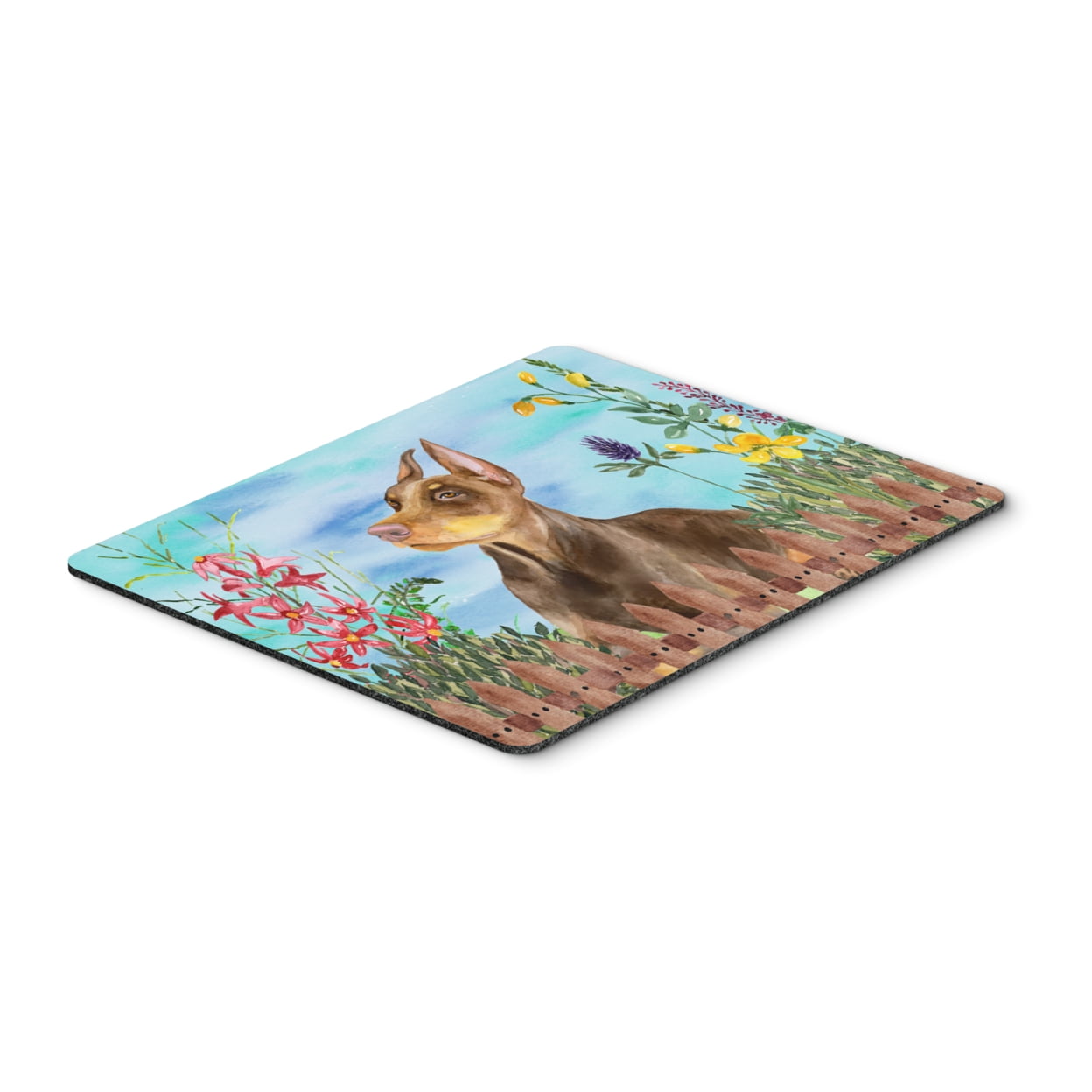 Doberman Pinscher Spring Mouse Pad, Hot Pad or Trivet