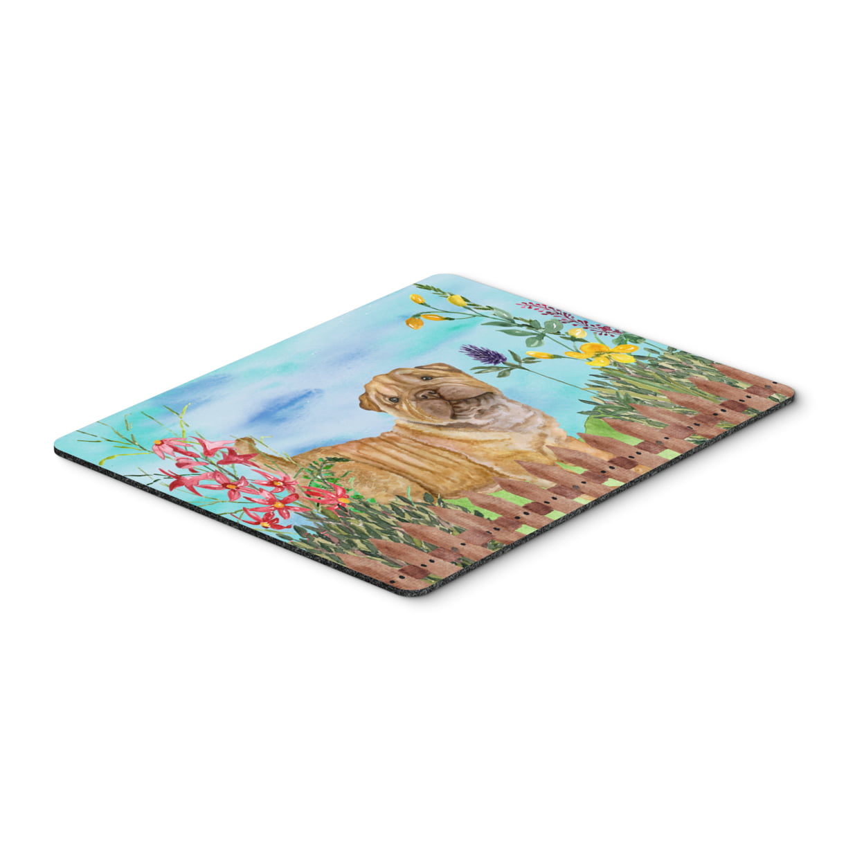 CK1281MP Shar Pei Puppy Spring Mouse Pad, Hot Pad or Trivet