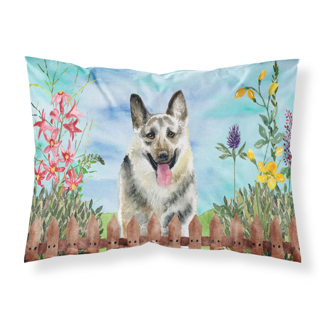 East-European Shepherd Spring Fabric Standard Pillowcase