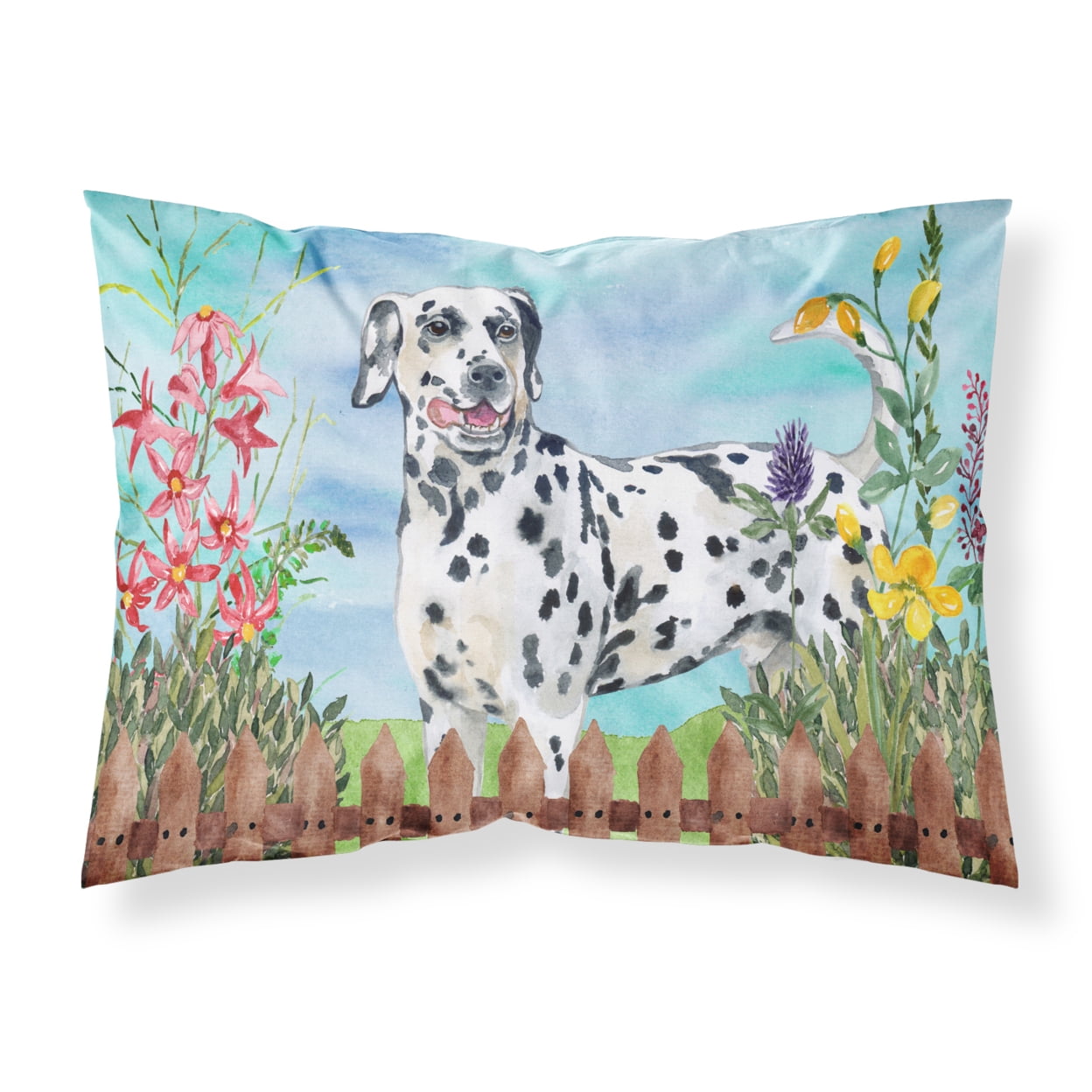 CK1215PILLOWCASE Dalmatian Spring Fabric Standard Pillowcase
