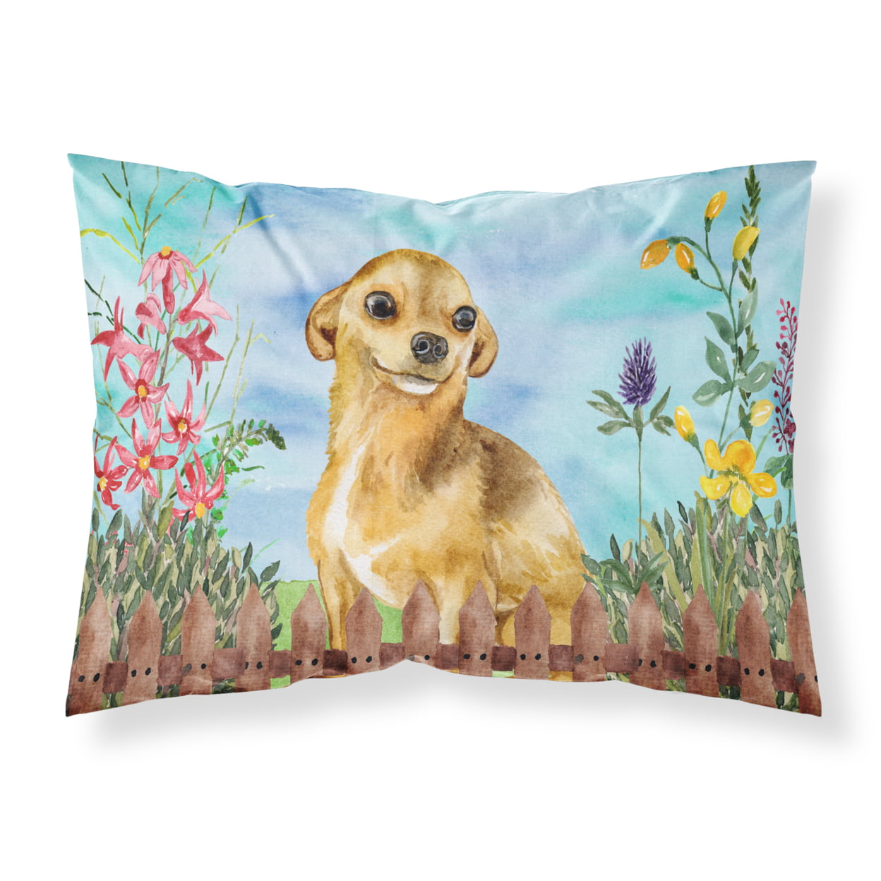 Chihuahua Spring Fabric Standard Pillowcase