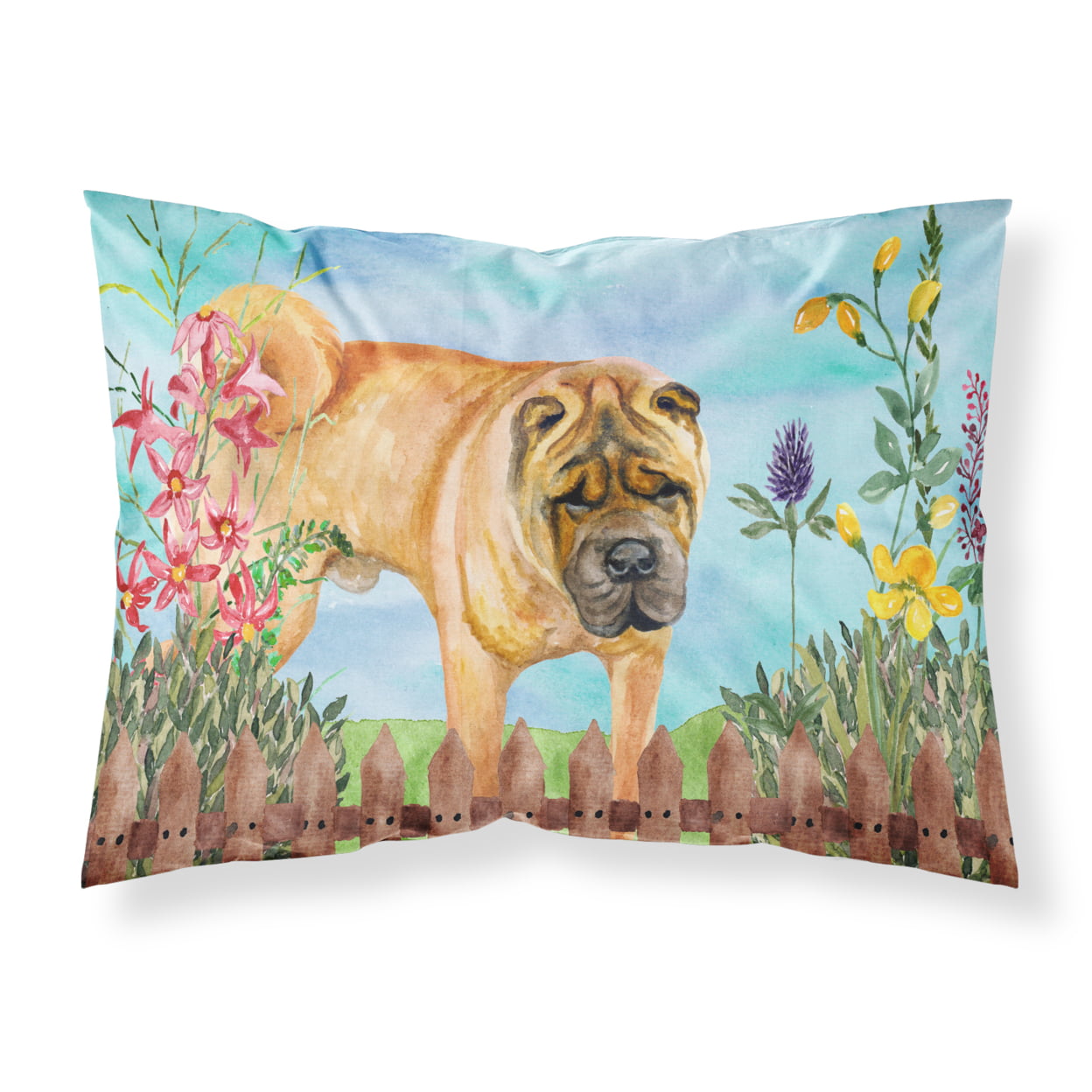 CK1223PILLOWCASE Shar Pei Spring Fabric Standard Pillowcase