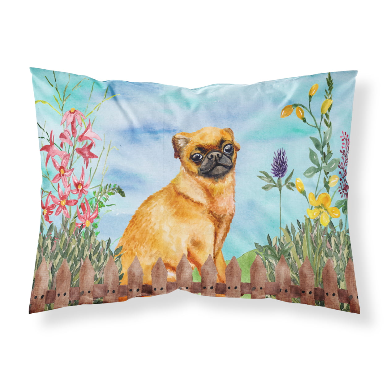 CK1229PILLOWCASE Small Brabant Griffon Spring Fabric Standard Pillowcase