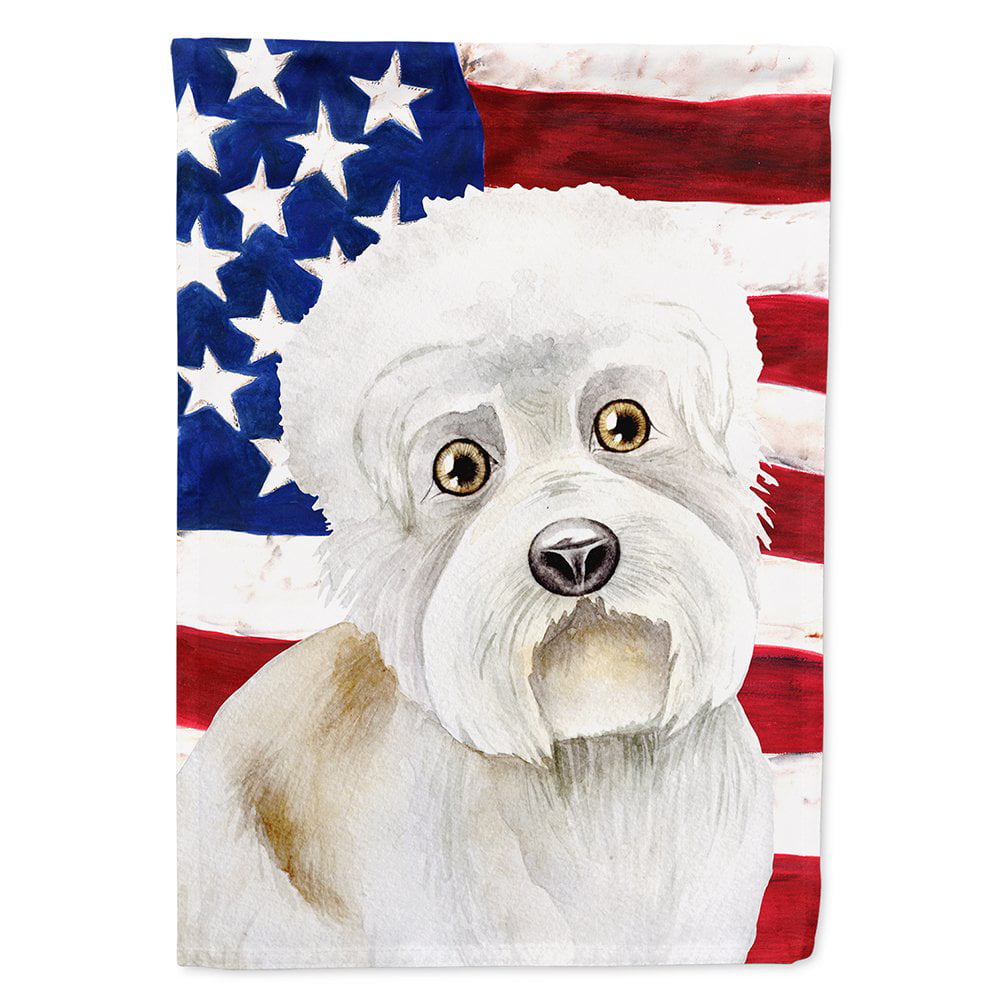 Dandie Dinmont Patriotic Flag Canvas - House Size