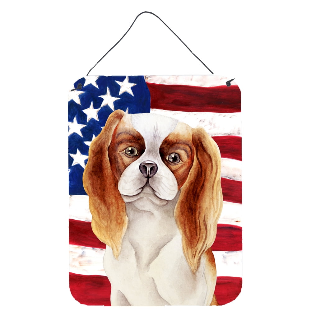 Cavalier Spaniel Patriotic Wall or Door Hanging Prints