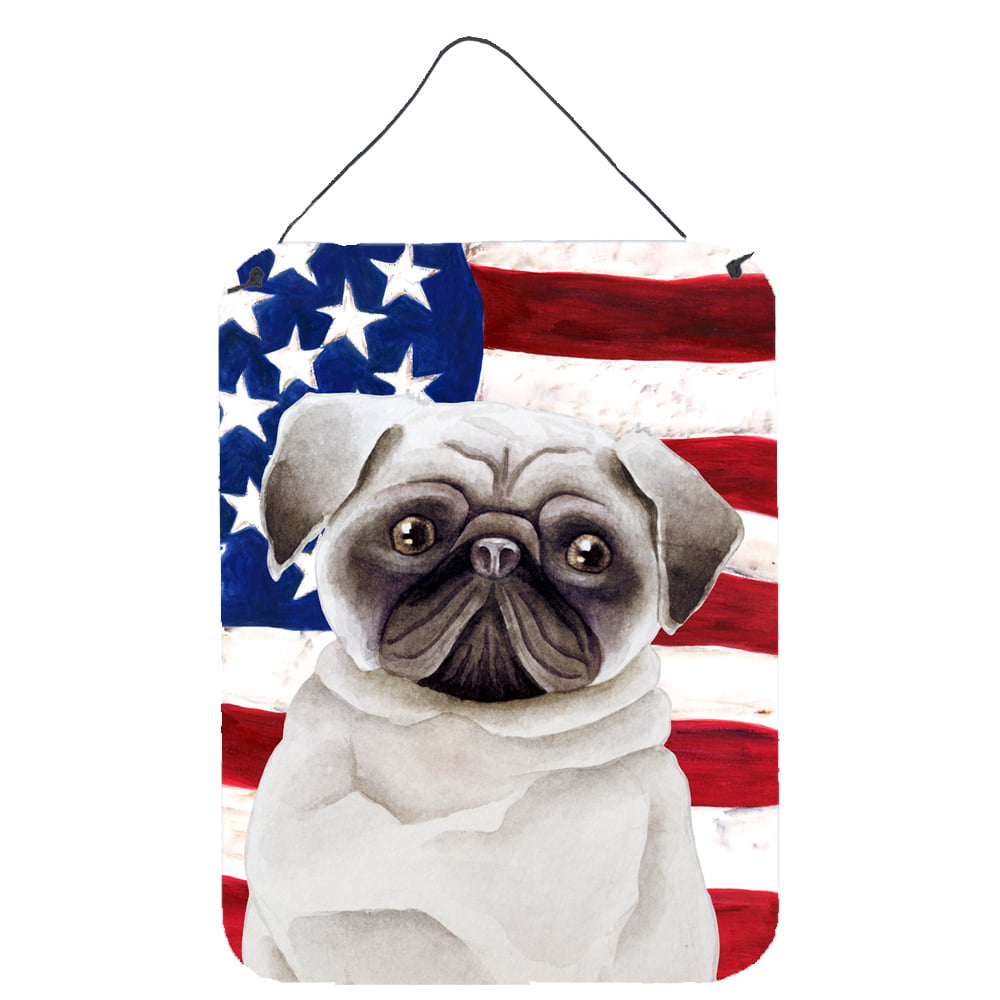 Pug Patriotic Wall or Door Hanging Prints