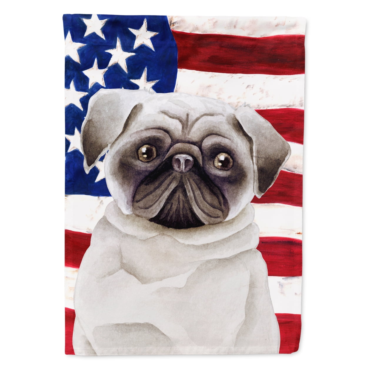 Pug Patriotic Flag - Garden Size