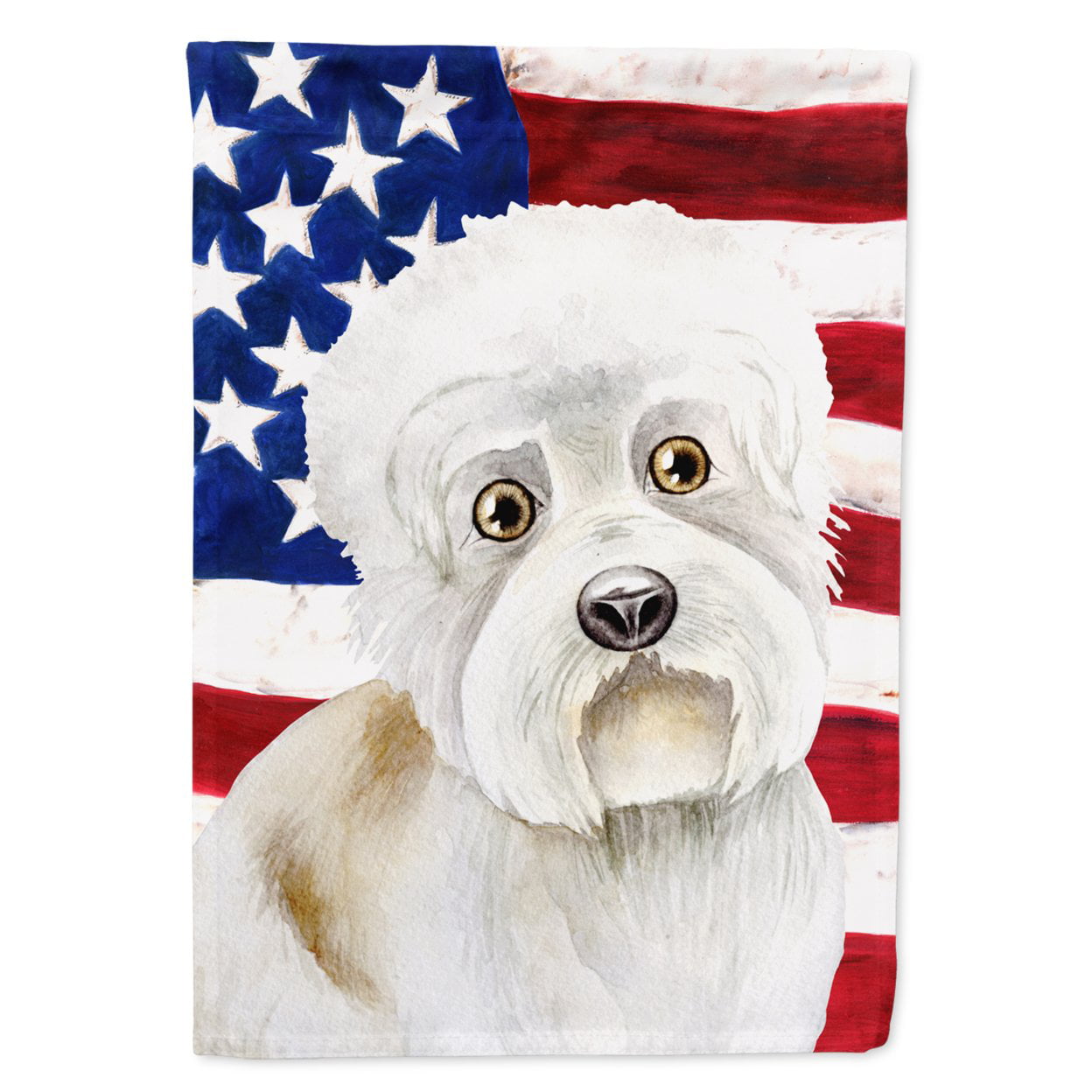 Dandie Dinmont Patriotic Flag - Garden Size