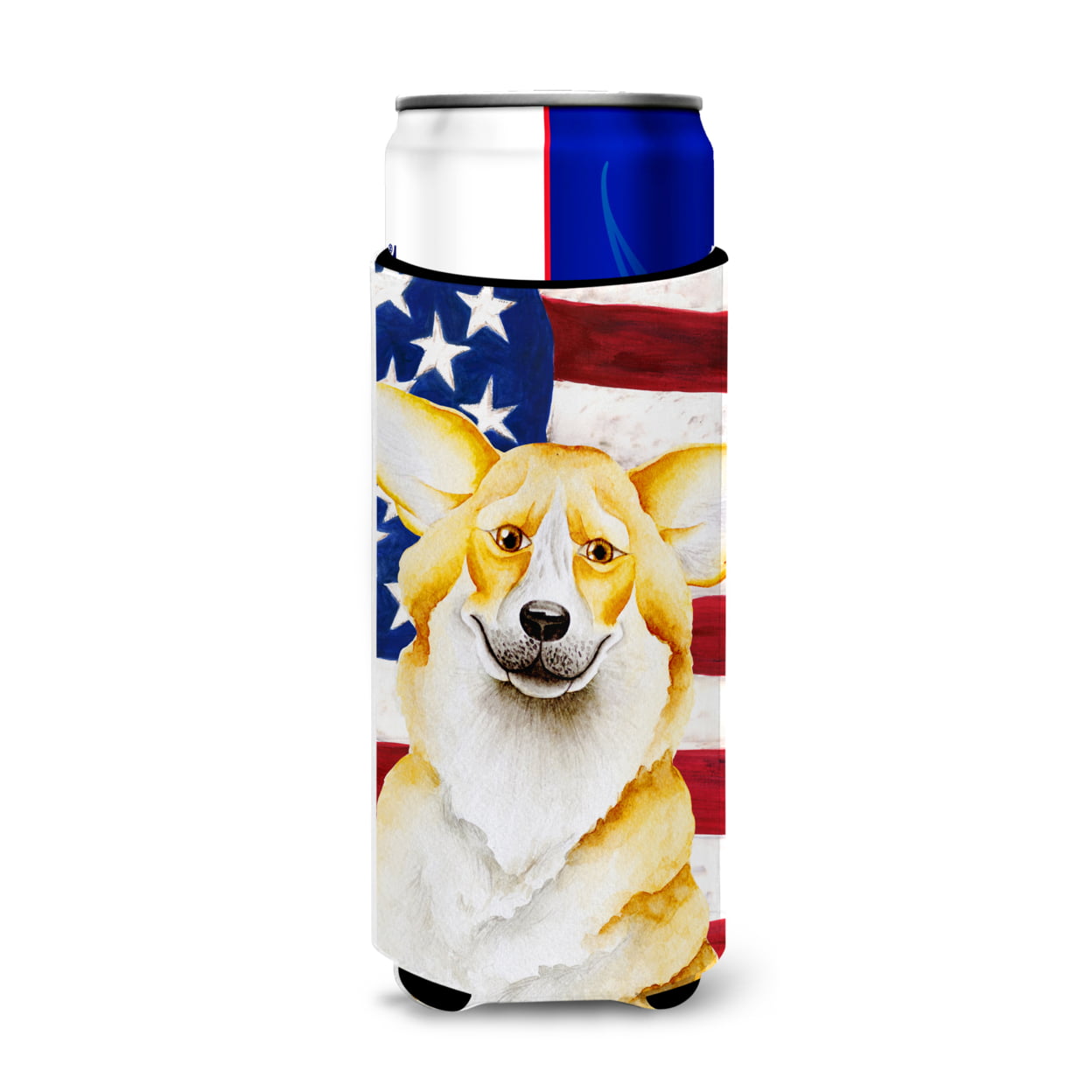Corgi Patriotic Michelob Ultra Hugger for Slim Cans