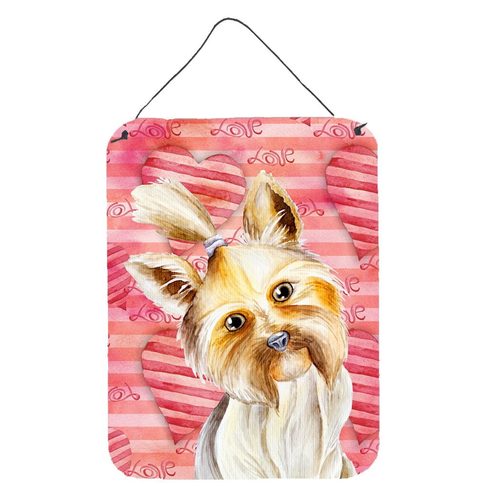 Yorkie Yorkshier Terrier Love Wall or Door Hanging Prints