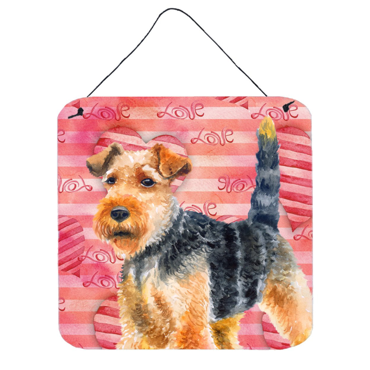 Welsh Terrier Love Wall or Door Hanging Prints