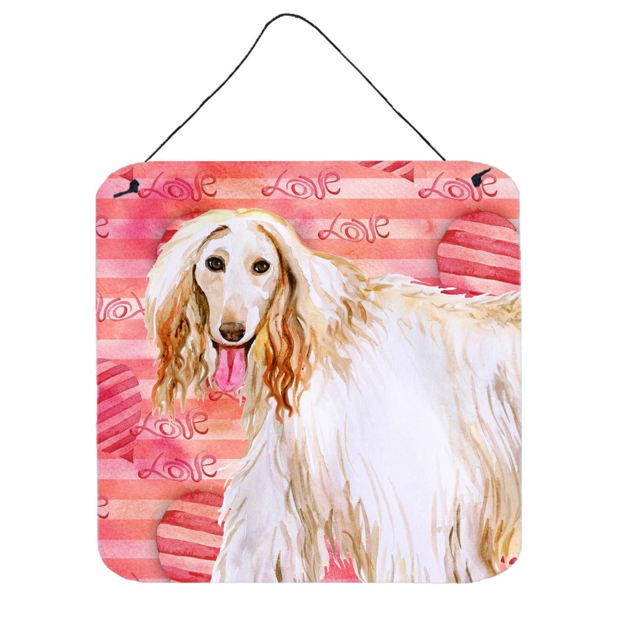 Picture of Carolines Treasures BB9789DS66 Afghan Hound Love Wall or Door Hanging Prints
