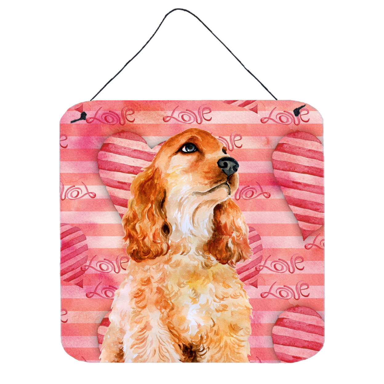 Cocker Spaniel Love Wall or Door Hanging Prints