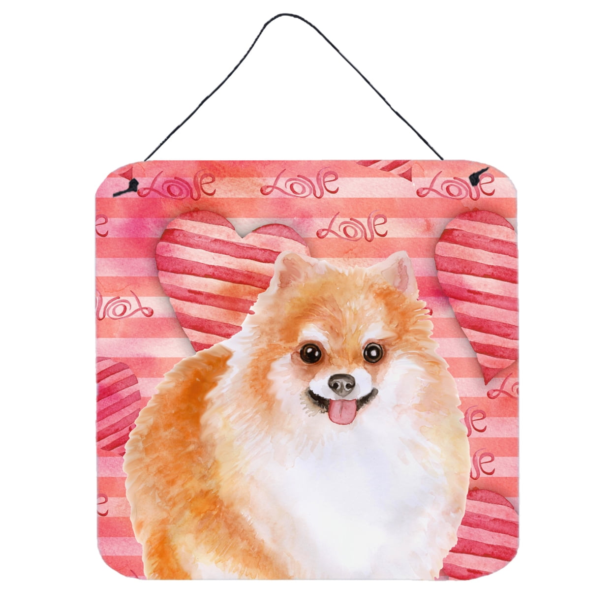 Picture of Carolines Treasures BB9803DS66 Pomeranian No 2 Love Wall or Door Hanging Prints