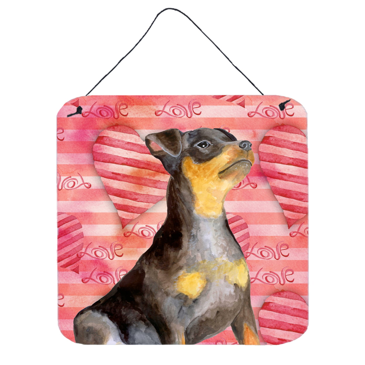 Miniature Pinscher No 2 Love Wall or Door Hanging Prints