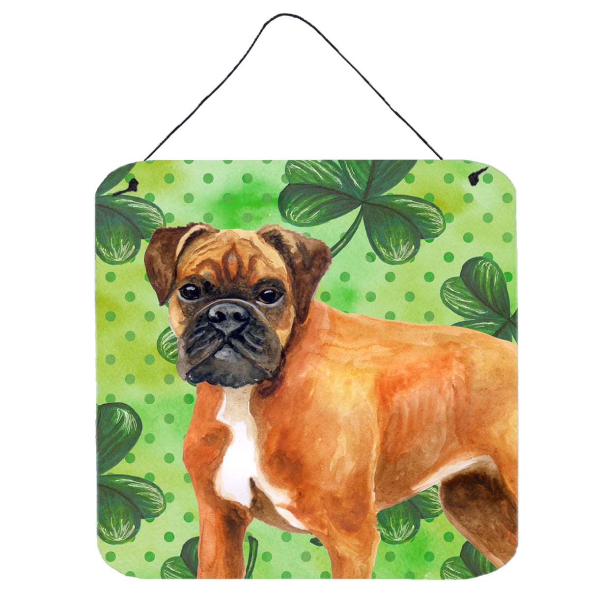 German Boxer St Patricks Wall or Door Hanging Prints