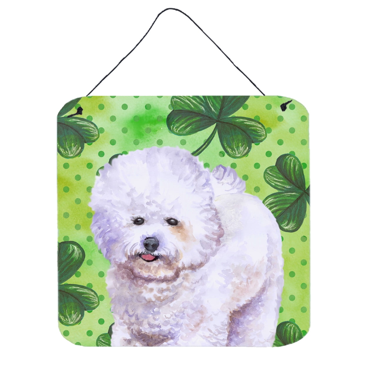 Picture of Carolines Treasures BB9822DS66 Bichon Frise St Patricks Wall or Door Hanging Prints