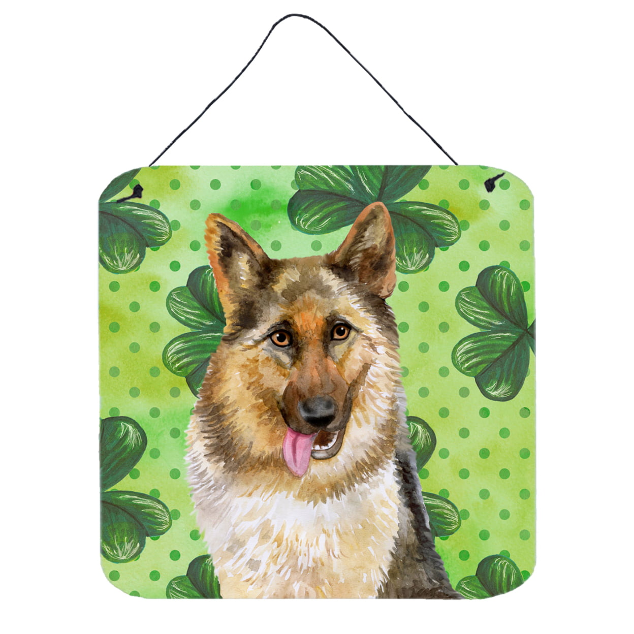 German Shepherd St Patricks Wall or Door Hanging Prints
