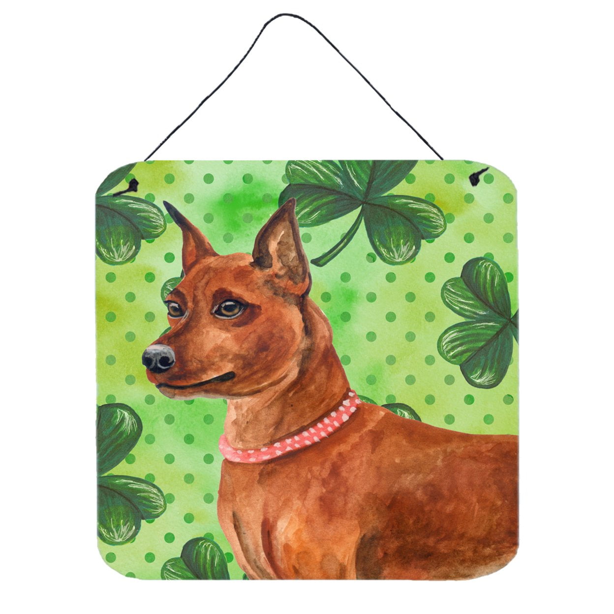 Picture of Carolines Treasures BB9830DS66 Miniature Pinscher St Patricks Wall or Door Hanging Prints
