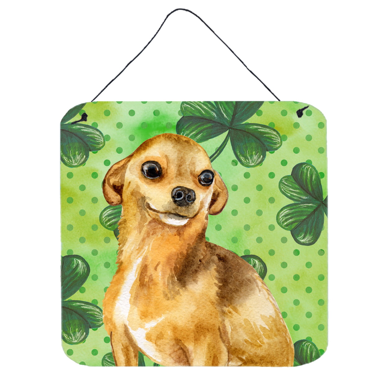 Picture of Carolines Treasures BB9832DS66 Chihuahua St Patricks Wall or Door Hanging Prints