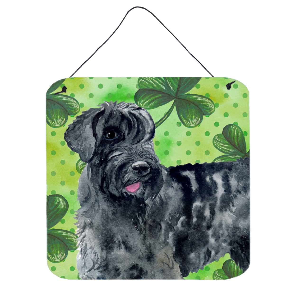 Picture of Carolines Treasures BB9834DS66 Giant Schnauzer St Patricks Wall or Door Hanging Prints