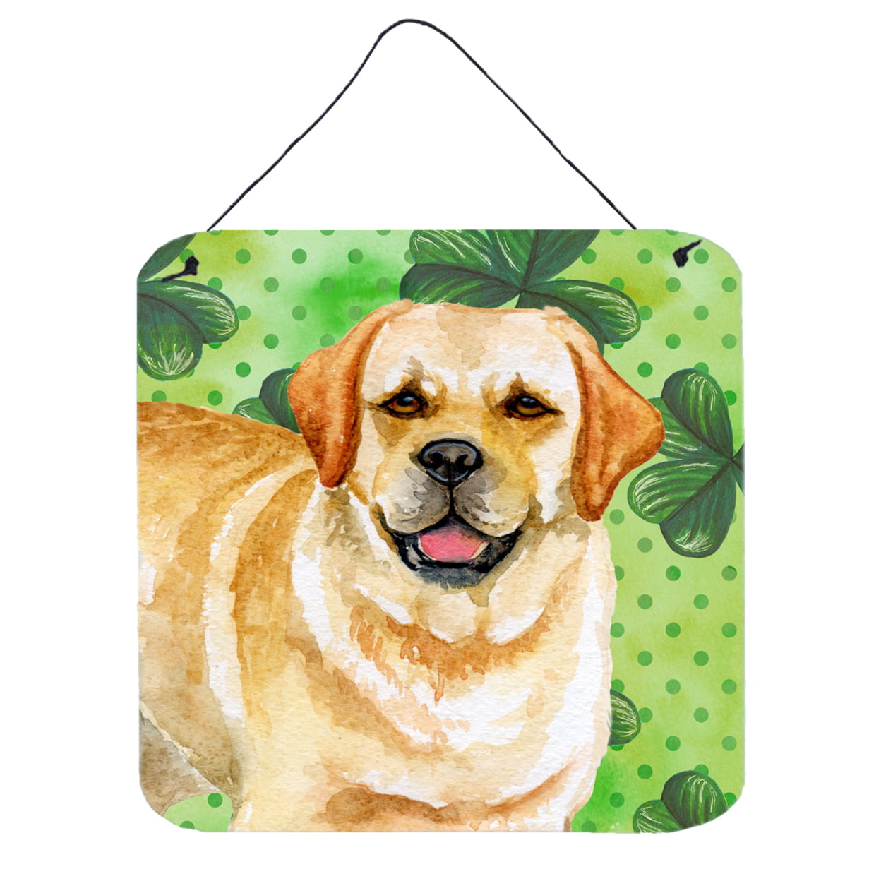 Picture of Carolines Treasures BB9838DS66 Golden Retriever St Patricks Wall or Door Hanging Prints