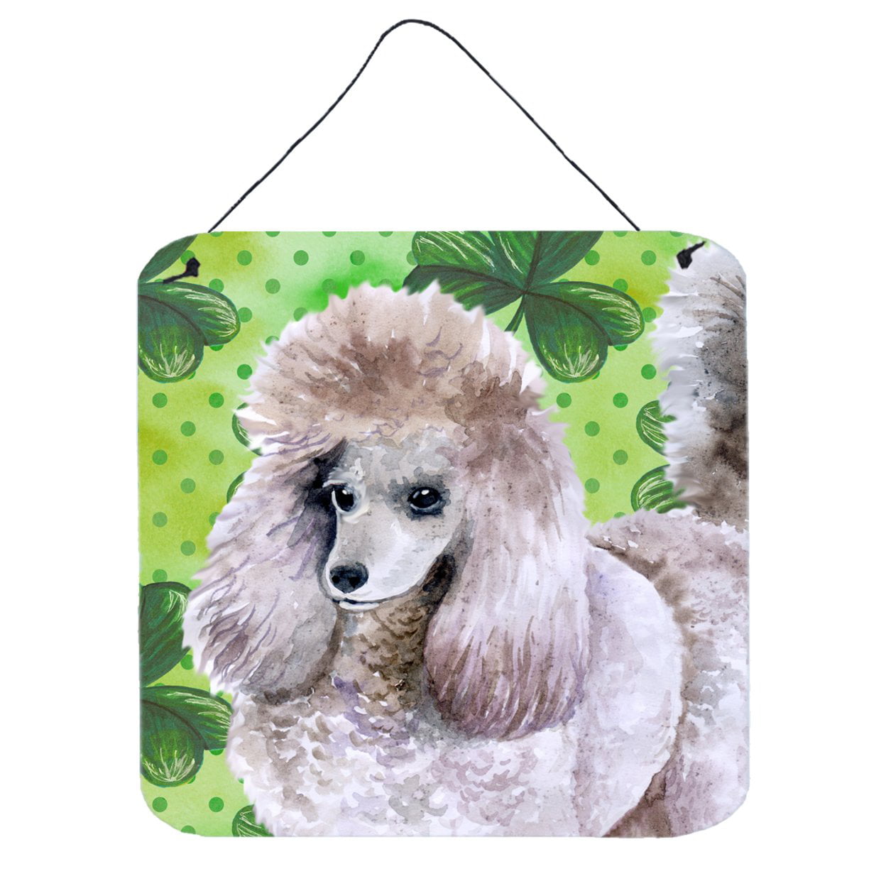 Picture of Carolines Treasures BB9839DS66 Poodle St Patricks Wall or Door Hanging Prints