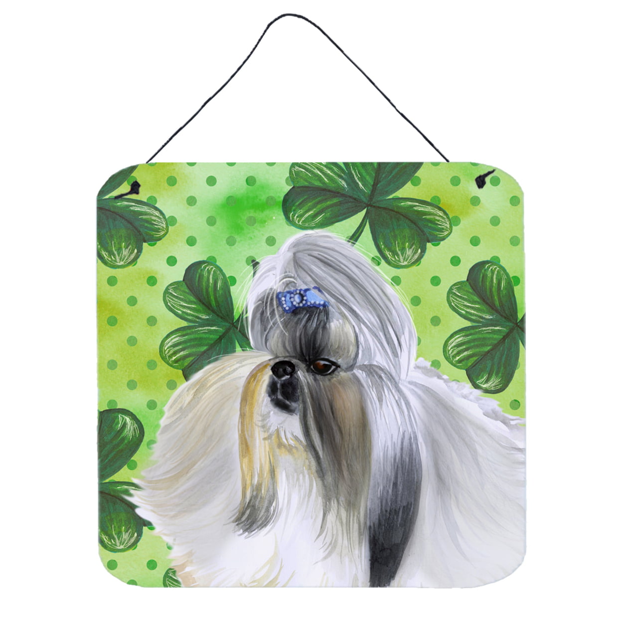 Shih Tzu St Patricks Wall or Door Hanging Prints