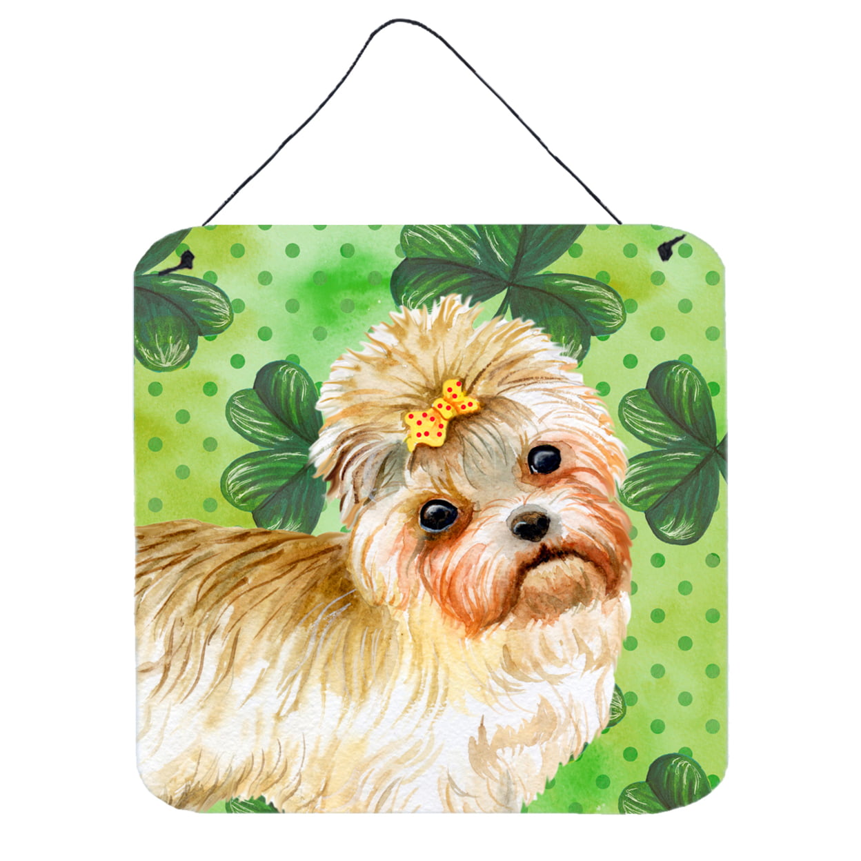 Morkie St Patricks Wall or Door Hanging Prints
