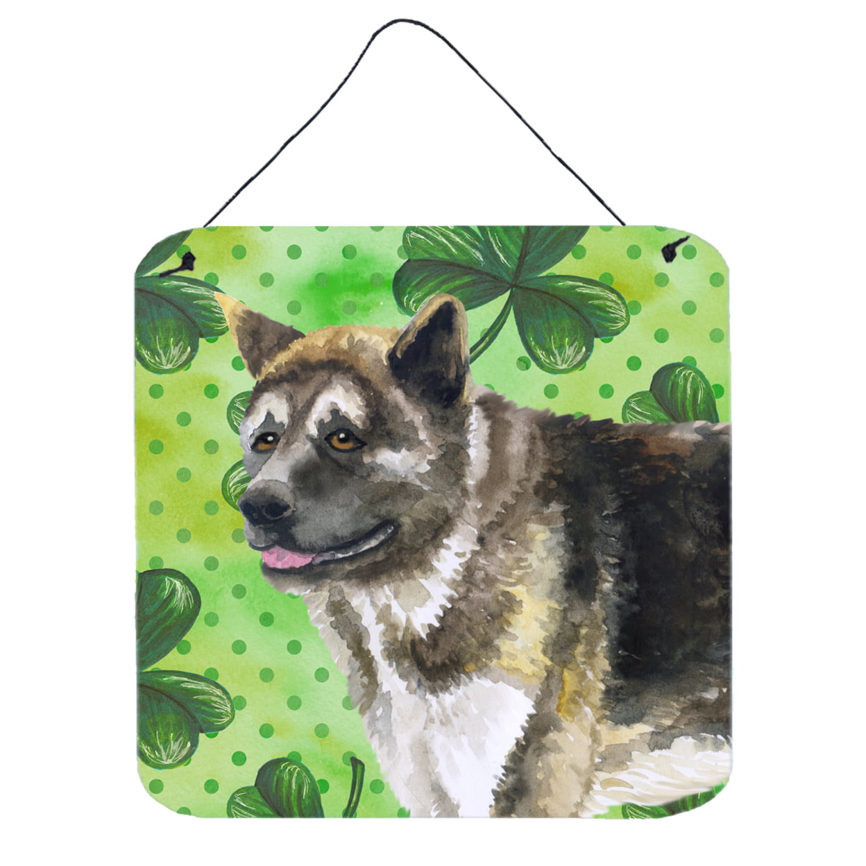 Picture of Carolines Treasures BB9843DS66 American Akita St Patricks Wall or Door Hanging Prints