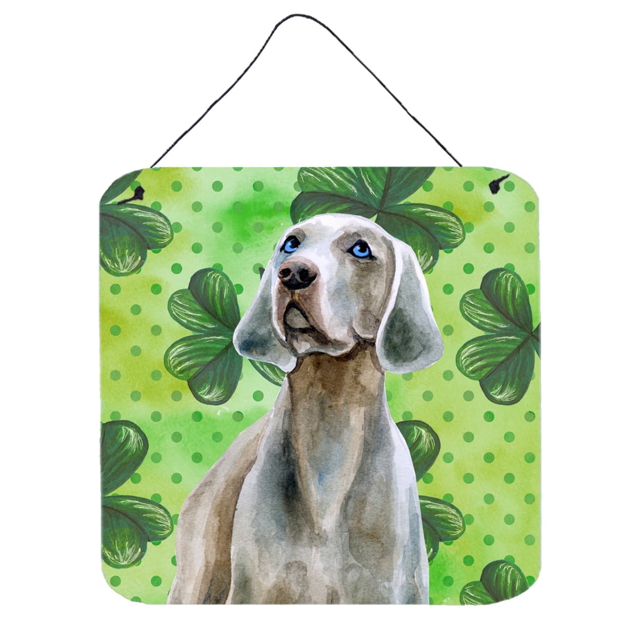 Picture of Carolines Treasures BB9848DS66 Weimaraner St Patricks Wall or Door Hanging Prints