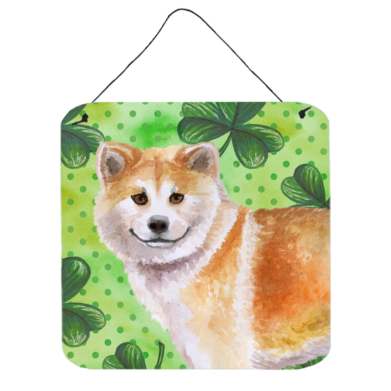 Picture of Carolines Treasures BB9852DS66 Shiba Inu St Patricks Wall or Door Hanging Prints
