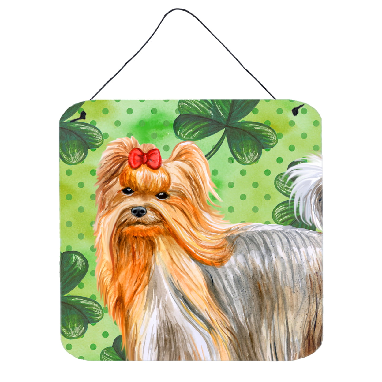 Yorkshire Terrier St Patricks Wall or Door Hanging Prints