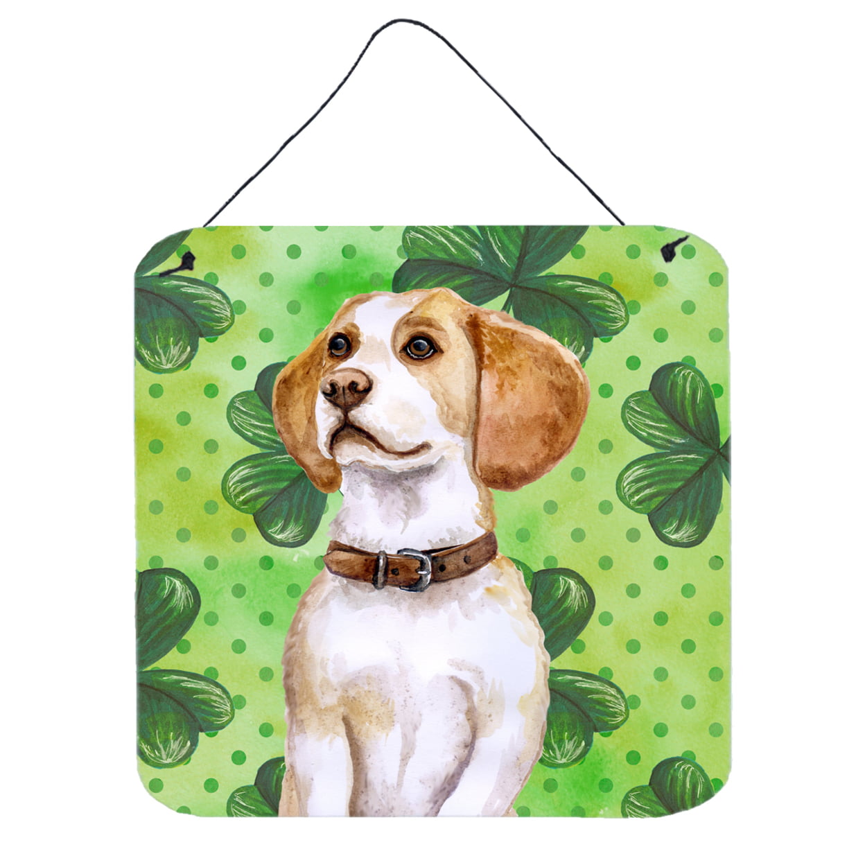 Beagle St Patricks Wall or Door Hanging Prints