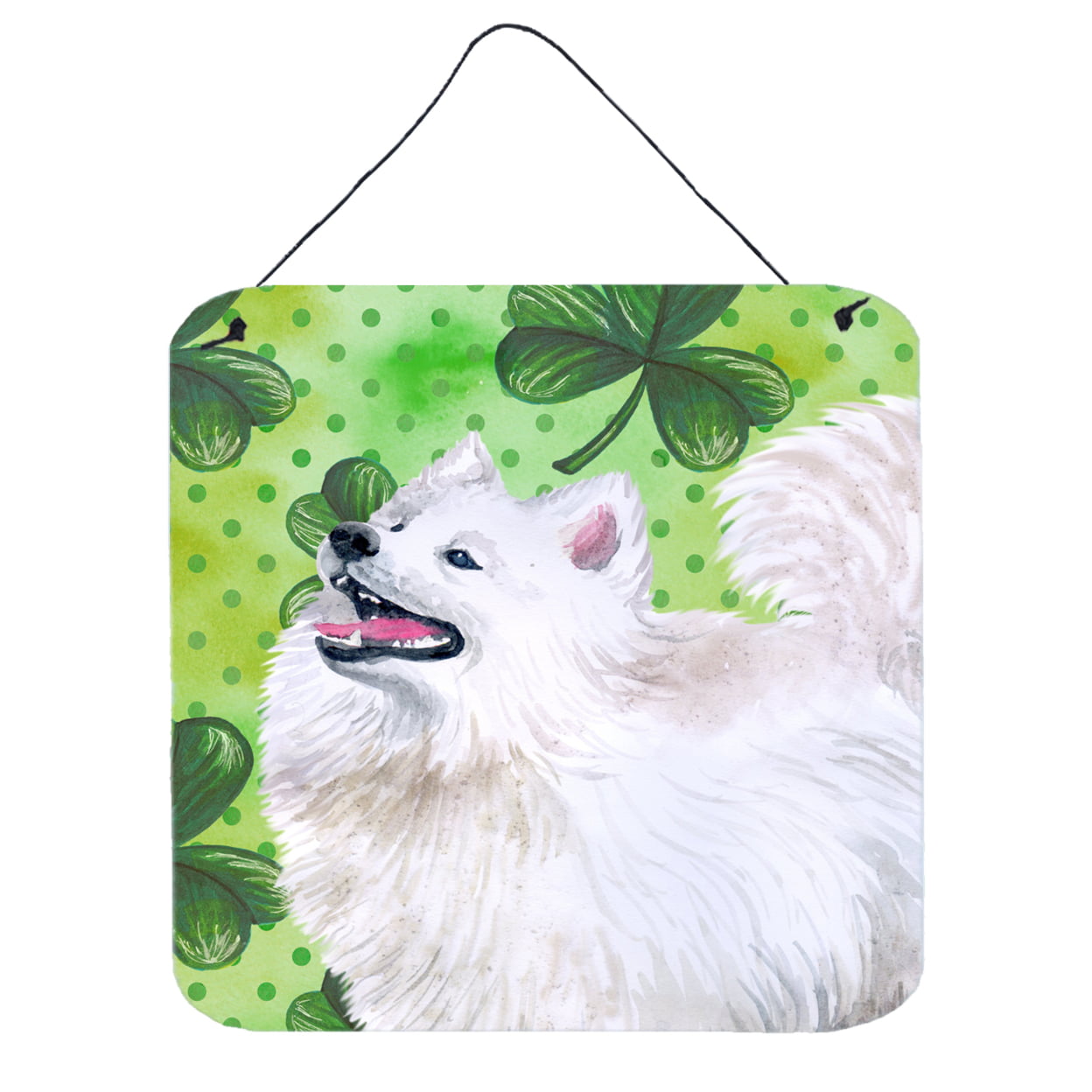 Samoyed St Patricks Wall or Door Hanging Prints
