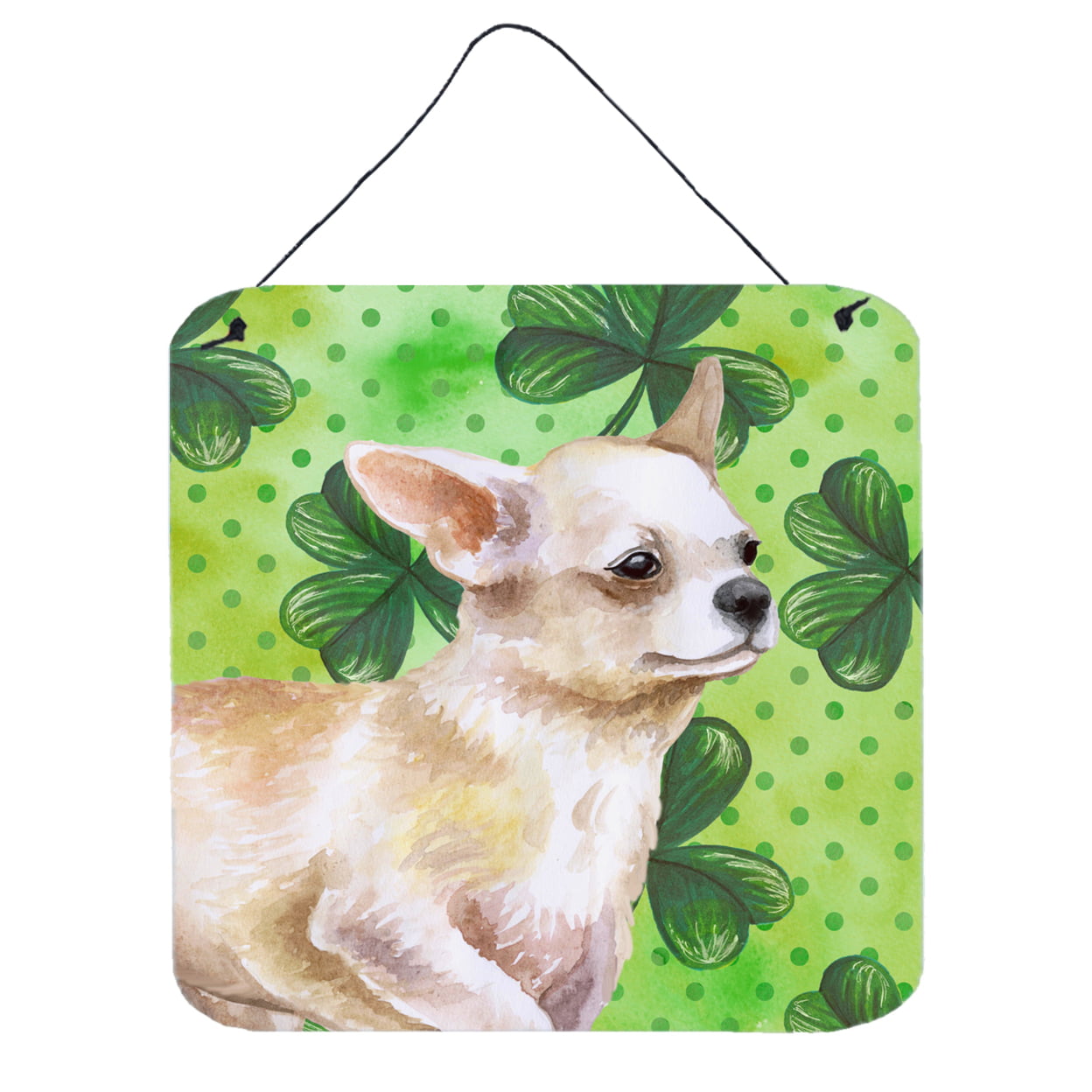 Chihuahua Leg up St Patricks Wall or Door Hanging Prints