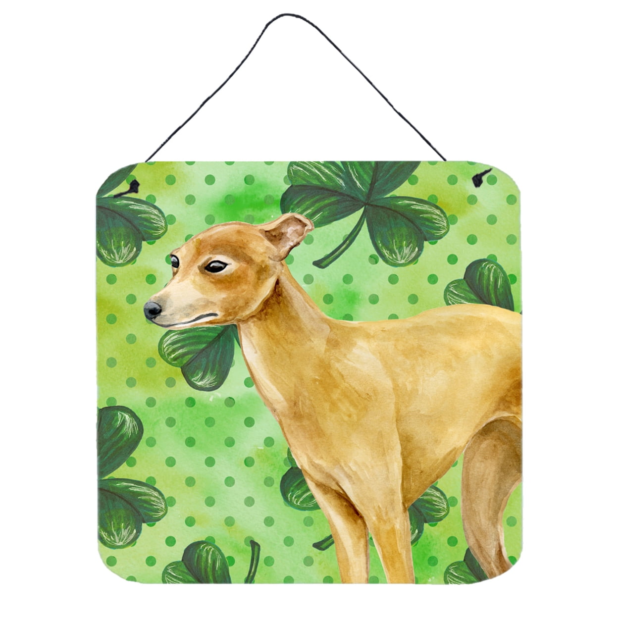 Italian Greyhound St Patricks Wall or Door Hanging Prints