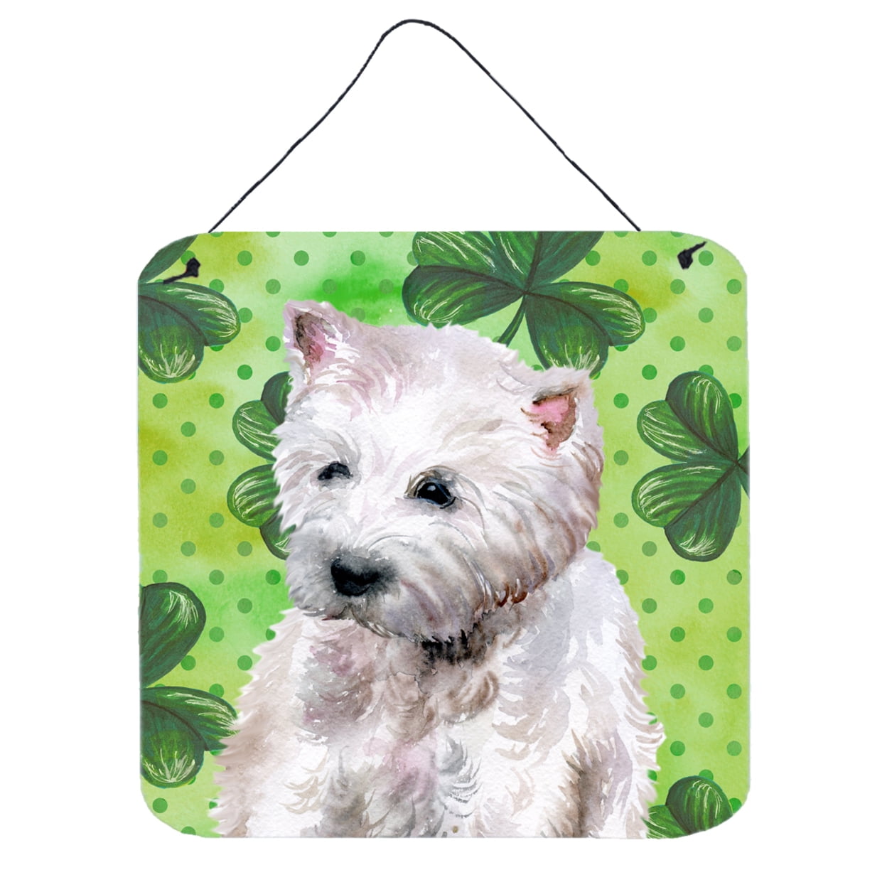 Westie St Patricks Wall or Door Hanging Prints