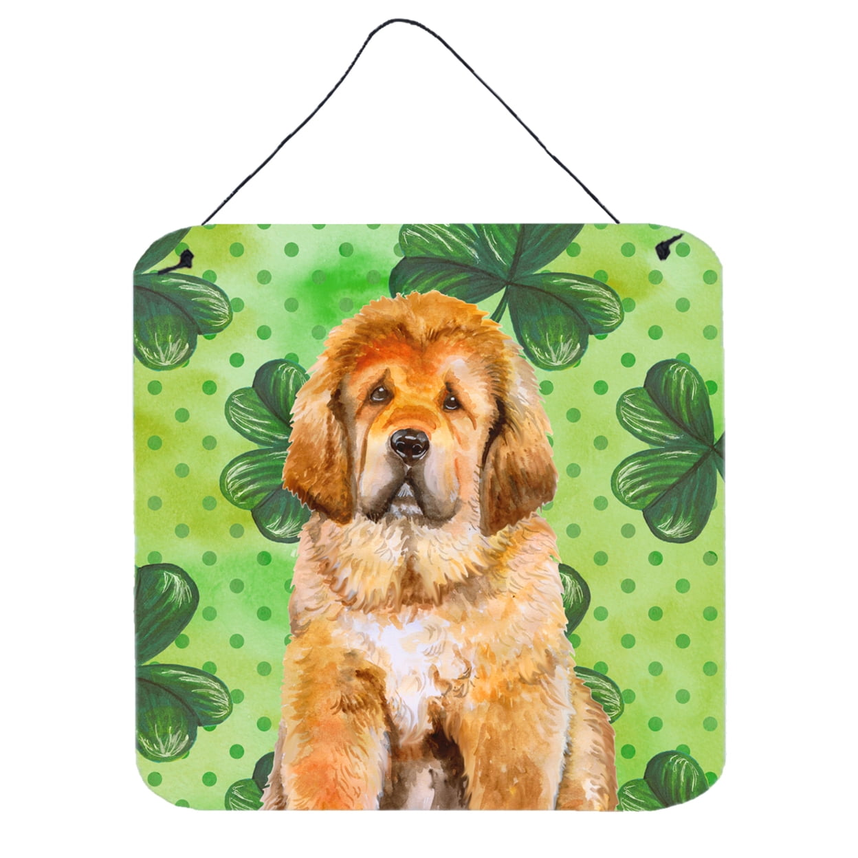 Tibetan Mastiff St Patricks Wall or Door Hanging Prints