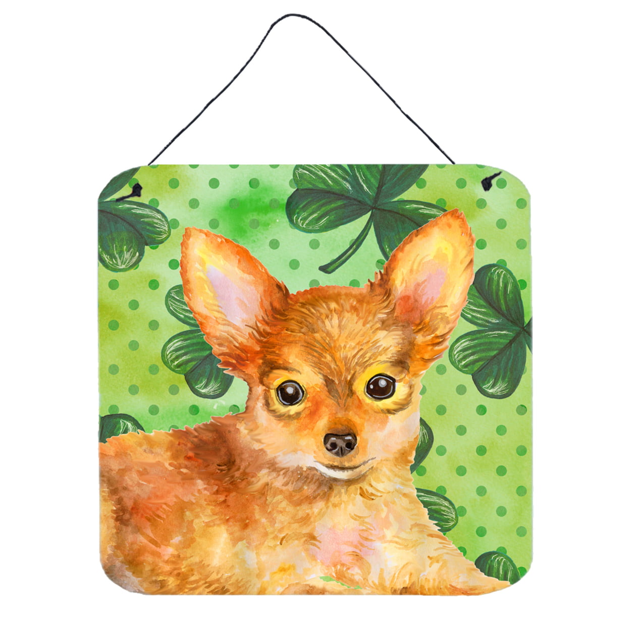 Toy Terrier St Patricks Wall or Door Hanging Prints