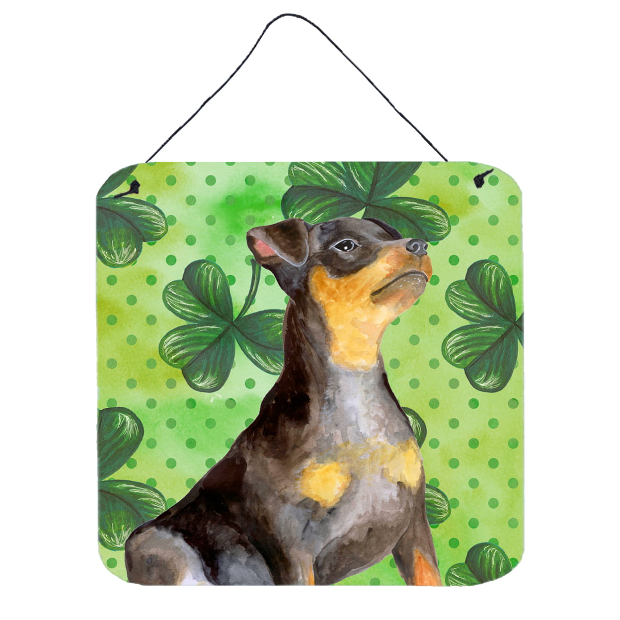 Miniature Pinscher No 2 St Patricks Wall or Door Hanging Prints