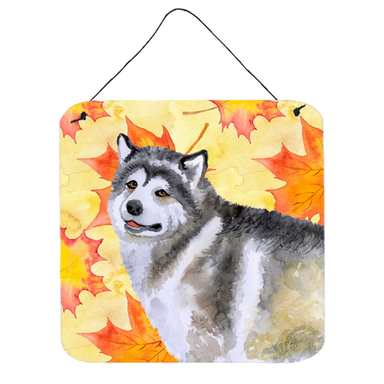 Alaskan Malamute Fall Wall or Door Hanging Prints