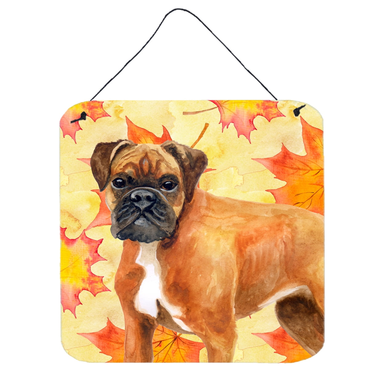 German Boxer Fall Wall or Door Hanging Prints