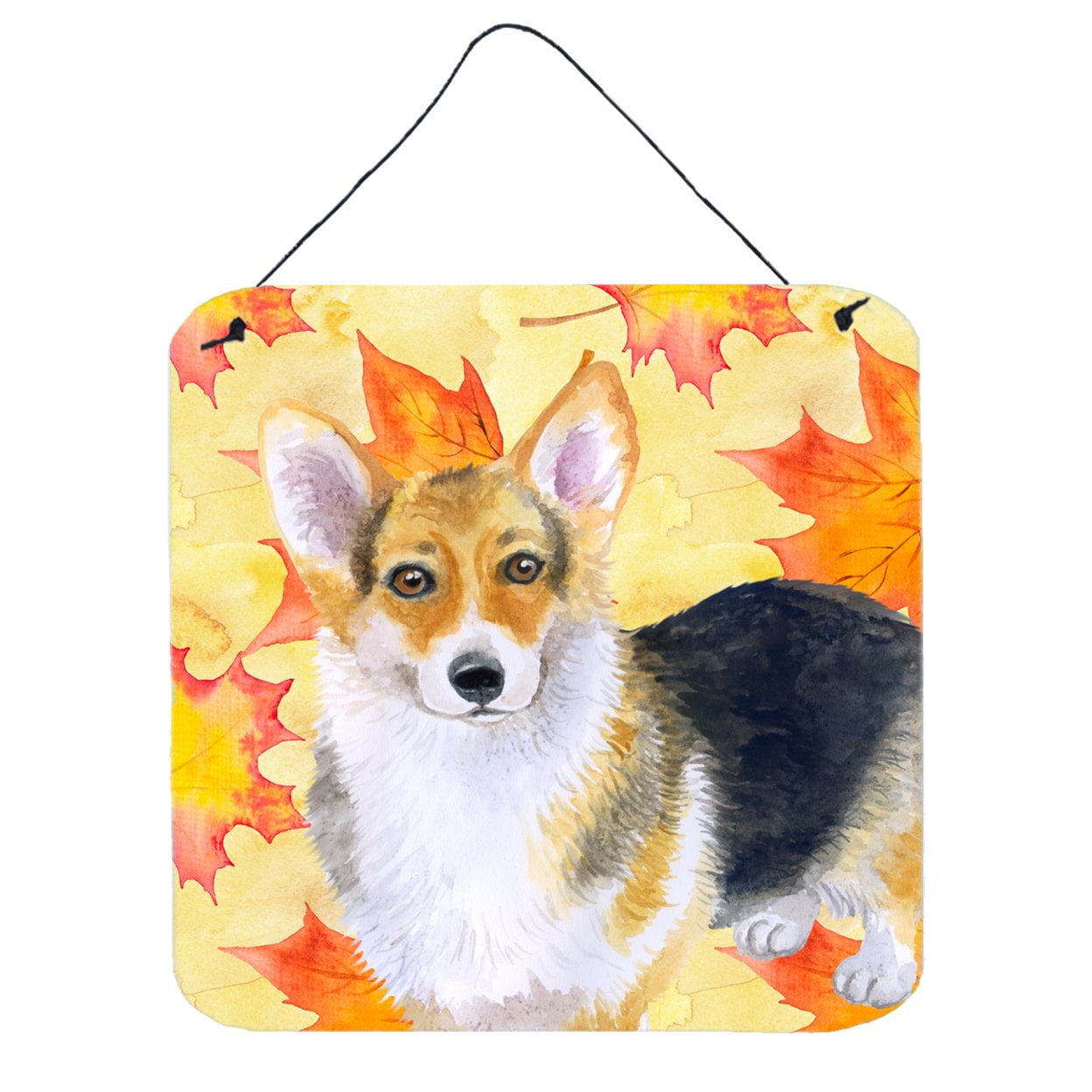 Pembroke Corgi Fall Wall or Door Hanging Prints