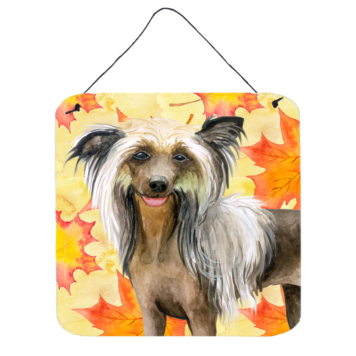 Chinese Crested Fall Wall or Door Hanging Prints