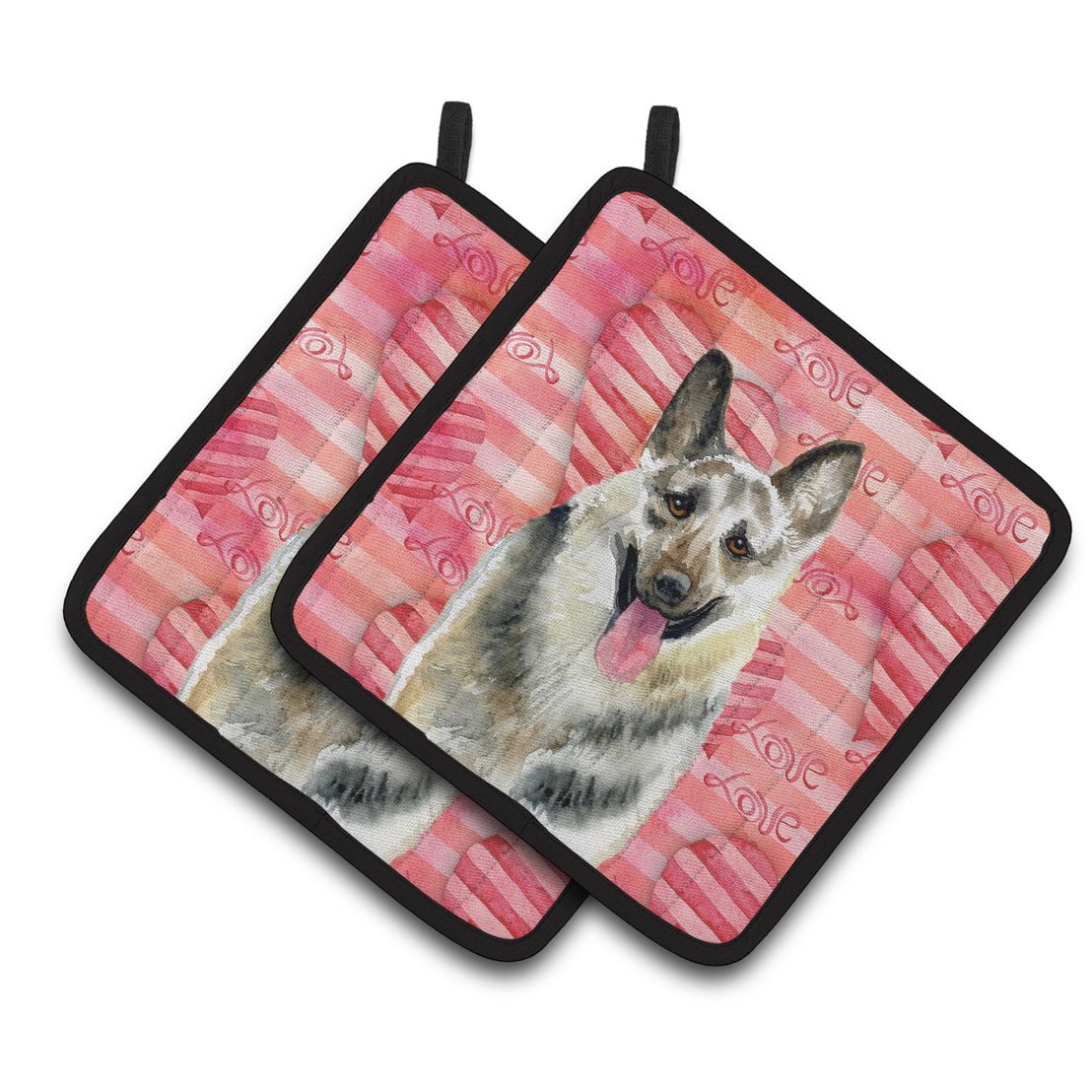 BB9736PTHD East-European Shepherd Love Pair of Pot Holders