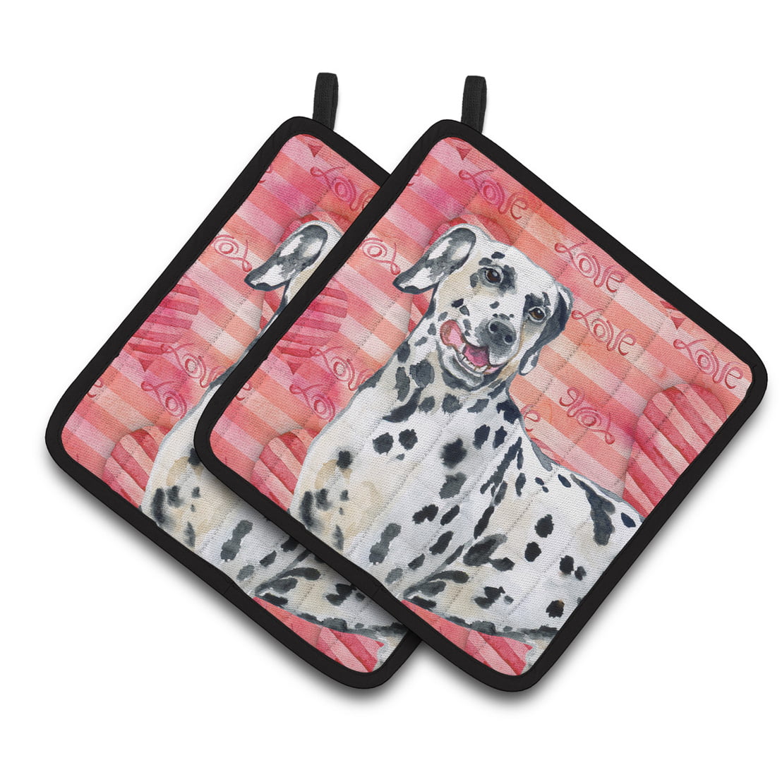 Dalmatian Love Pair of Pot Holders