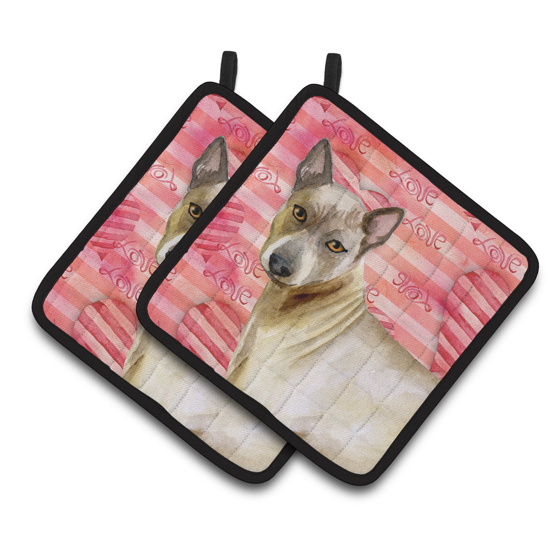 Thai Ridgeback Love Pair of Pot Holders
