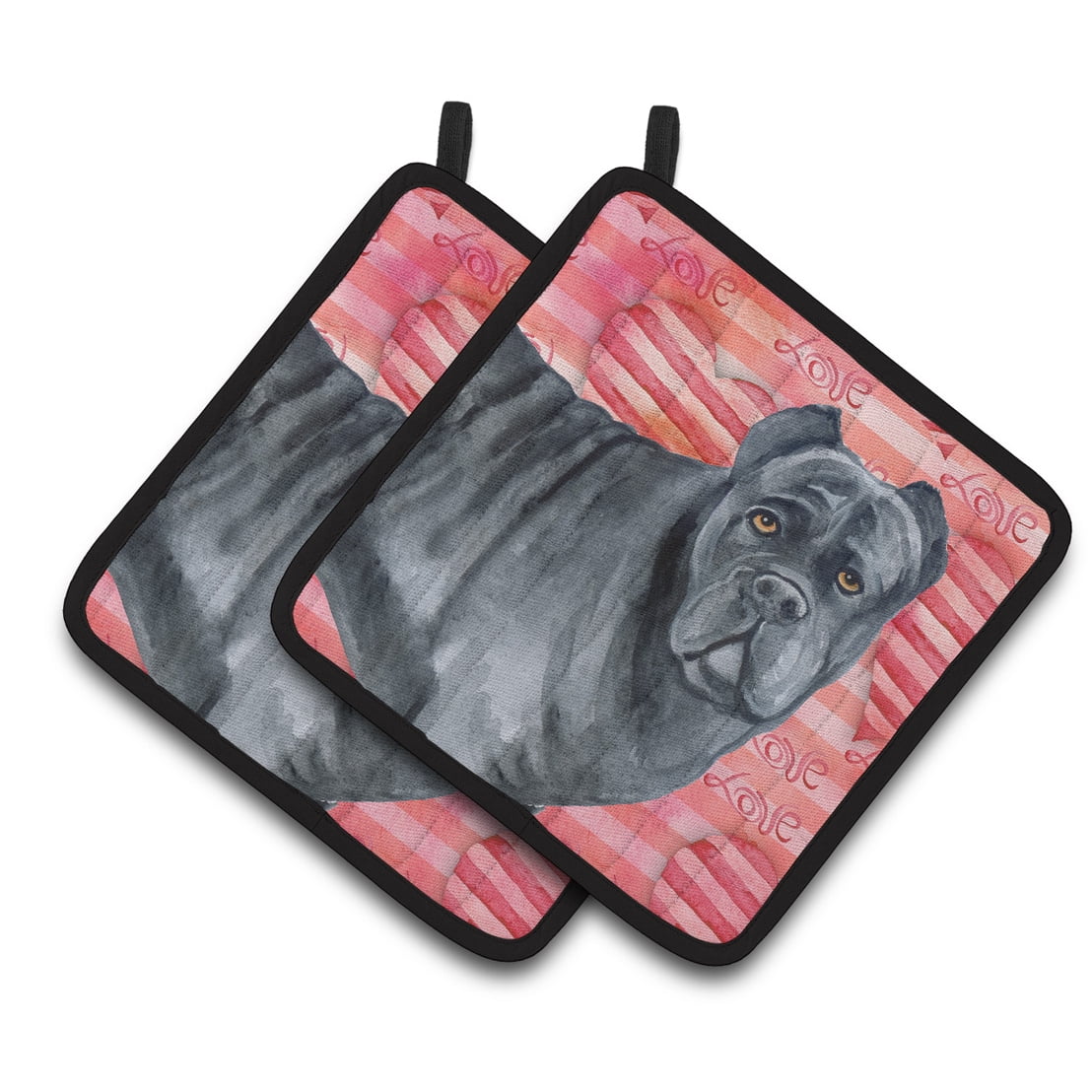 Cane Corso Love Pair of Pot Holders